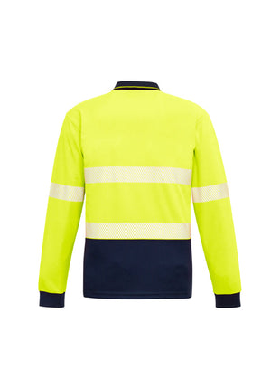 Unisex Hi Vis Segmented L/S Polo - Hoop Taped (BZ-ZH530)