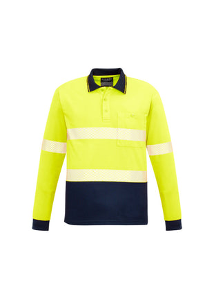 Unisex Hi Vis Segmented L/S Polo - Hoop Taped (BZ-ZH530)