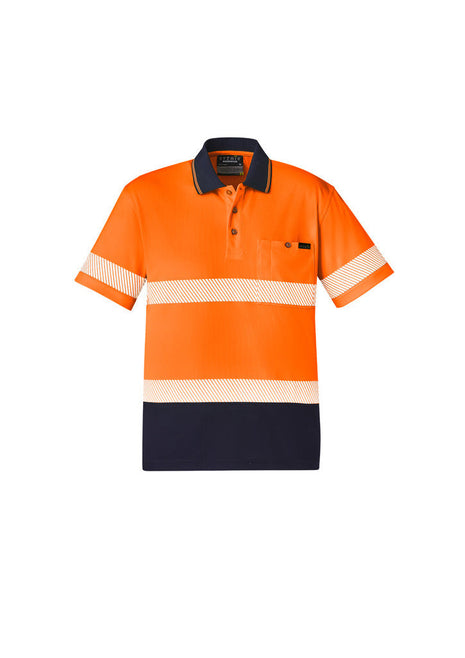 Unisex Hi Vis Segmented S/S Polo - Hoop Taped (BZ-ZH535)