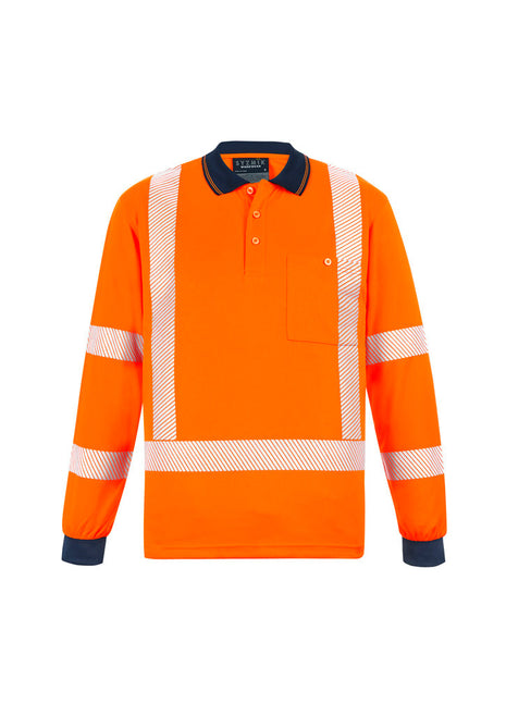 Unisex Hi Vis Segmented X Back NSW Rail Polo (BZ-ZH690)