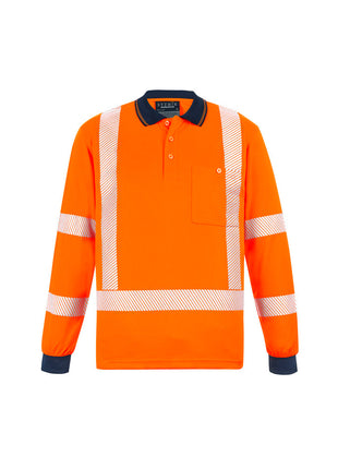 Unisex Hi Vis Segmented X Back NSW Rail Polo (BZ-ZH690)