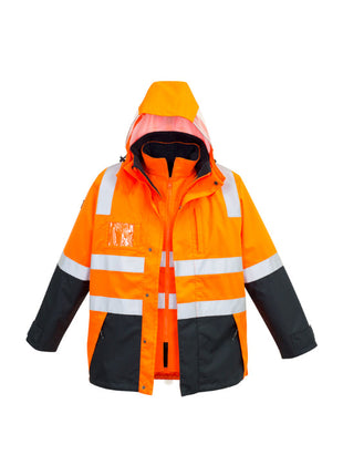 Mens Hi Vis 4 in 1 Waterproof Jacket (BZ-ZJ532)