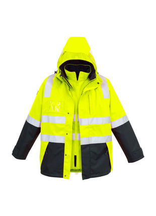 Mens Hi Vis 4 in 1 Waterproof Jacket (BZ-ZJ532)