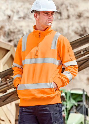 Unisex Hi Vis Vic Rail 1/4 Zip Pullover (BZ-ZT640)