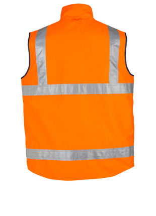 Mens Hi Vis Lightweight Fleece Lined Vest (BZ-ZV358)