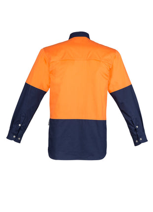 Mens Hi Vis Spliced Industrial Shirt (BZ-ZW122)