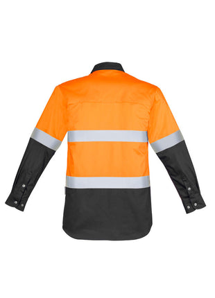 Mens Hi Vis Spliced Industrial Shirt - Hoop Taped (BZ-ZW123)