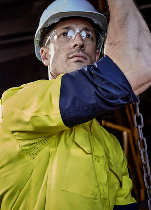 Mens Rugged Cooling Hi Vis Spliced Shirt (BZ-ZW128)