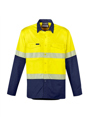 Mens Rugged Cooling Hi Vis Segmented Tape L/S Shirt (BZ-ZW229)