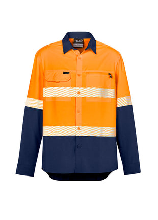 Mens Hi Vis Outdoor Segmented Tape L/S Shirt (BZ-ZW470)