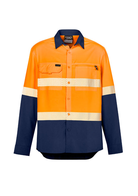 Mens Hi Vis Outdoor Segmented Tape L/S Shirt (BZ-ZW470)