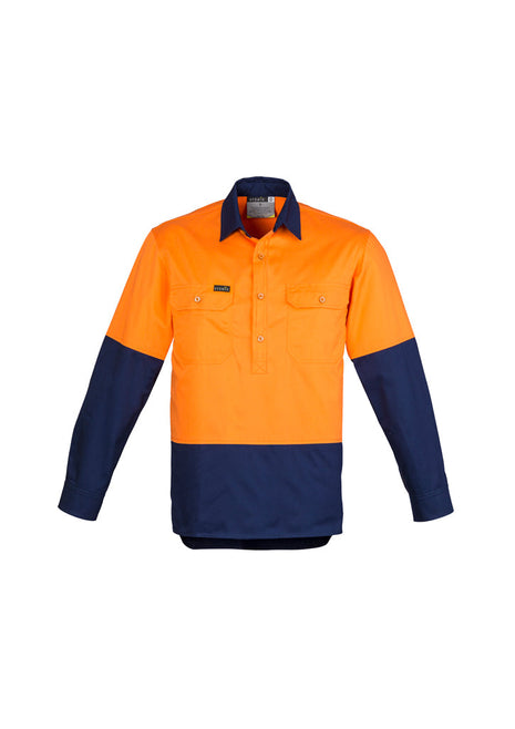 Mens Hi Vis Closed Front L/S Shirt (BZ-ZW560)