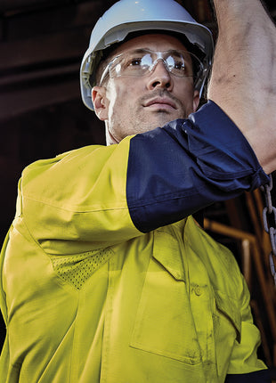 Mens Hi Vis Closed Front L/S Shirt (BZ-ZW560)