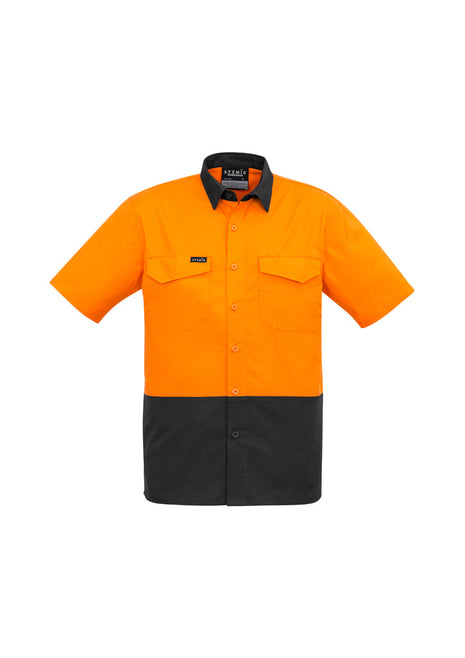 Mens Rugged Cooling Hi Vis Spliced S/S Shirt (BZ-ZW815)