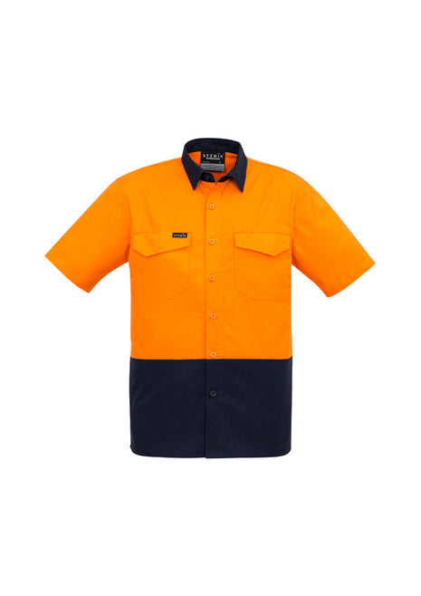 Mens Rugged Cooling Hi Vis Spliced S/S Shirt (BZ-ZW815)