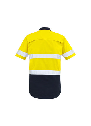 Mens Rugged Cooling Taped Hi Vis Spliced S/S Shirt (BZ-ZW835)