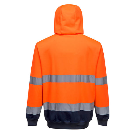 Hi-Vis Contrast Zipped Hoodie (PW-B317)