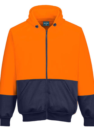 Hi-Vis Contrast Zipped Class D Hoodie (PW-B327)
