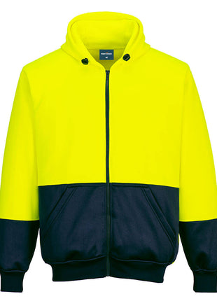 Hi-Vis Contrast Zipped Class D Hoodie (PW-B327)
