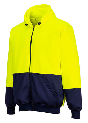 Hi-Vis Contrast Zipped Class D Hoodie (PW-B327)