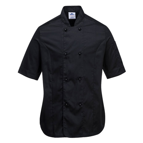 Rachel Ladies Chefs Jacket Short Sleeve (PW-C737)