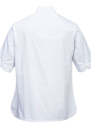 Rachel Ladies Chefs Jacket Short Sleeve (PW-C737)