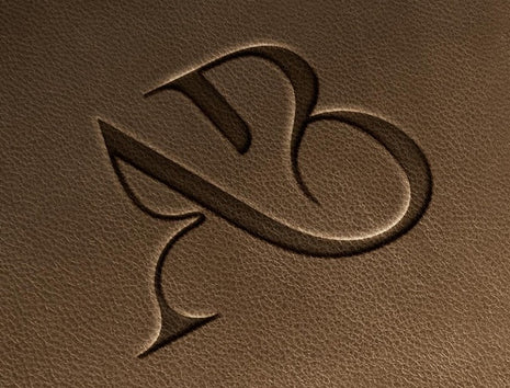 Headwear Leather Debossed Patch - 1 Position
