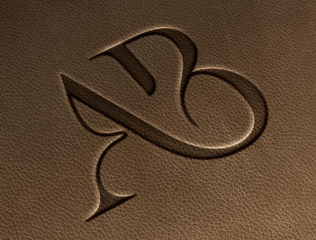 Headwear Leather Debossed Patch - 1 Position