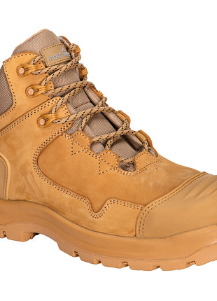 Composite Nubuck Leather Mid Boot S3S HRO SR FO SC LG (PW-FD04)