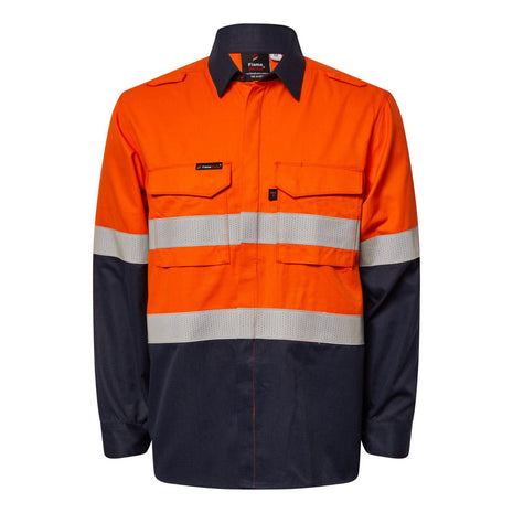 Mens Hi Vis HRC 2 Inherent Shirt with Gusset Sleeves and Reflective Tape (NC-FSV014A)
