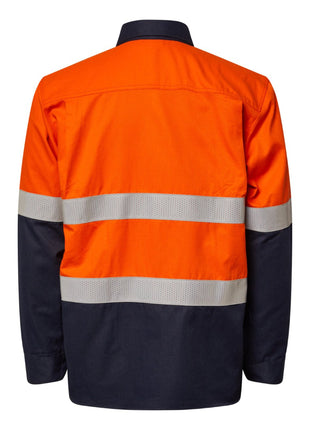 Mens Hi Vis HRC 2 Inherent Shirt with Gusset Sleeves and Reflective Tape (NC-FSV014A)