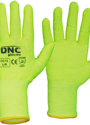 Hi-Vis Cut5 Duratex Cut-Resistant Liner Gloves (DN-GC13)