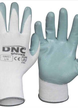 Nitrile Basic Smooth-Finish Coated Gloves (DN-GN01)