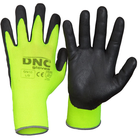 Hi-Vis Nitrile Supaflex Nitrile/PU-Coated Gloves (DN-GN10)
