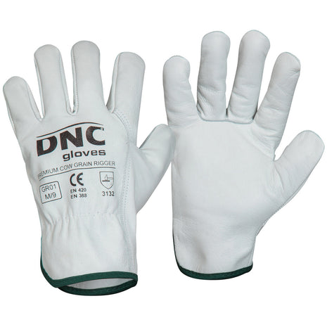 Premium Cow Grain Rigger Gloves (DN-GR01)