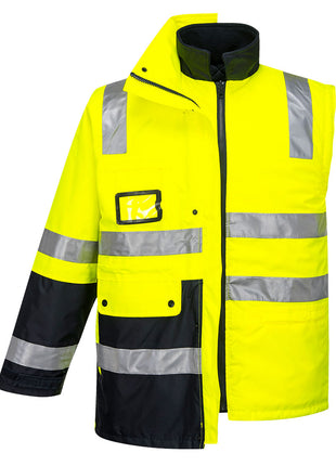 Huski Venture Hi-Vis 4-in-1 Contrast Jacket (PW-K8106)