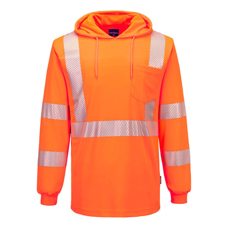 Hi-Vis Lightweight Hooded T-Shirt Long Sleeve (PW-L042)