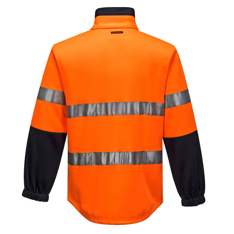 Hi-Vis Water Repellent Contrast Zipped Brush Fleece (PW-MA315)