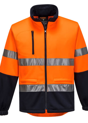 Hi-Vis Water Repellent Contrast Zipped Brush Fleece (PW-MA315)