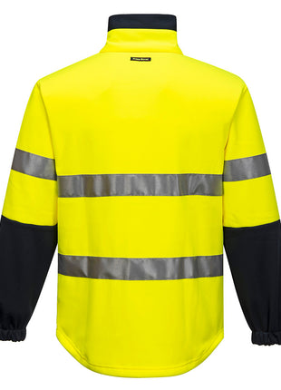 Hi-Vis Water Repellent Contrast Zipped Brush Fleece (PW-MA315)