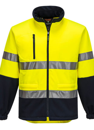 Hi-Vis Water Repellent Contrast Zipped Brush Fleece (PW-MA315)