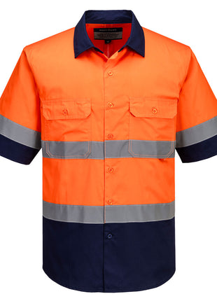 Industrial Hi-Vis Lightweight Contrast Shirt Short Sleeve (PW-MA402)