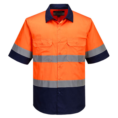 Industrial Hi-Vis Lightweight Contrast Shirt Short Sleeve (PW-MA402)