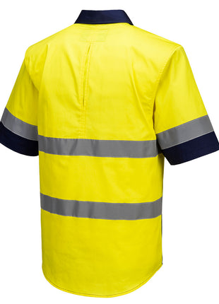 Industrial Hi-Vis Lightweight Contrast Shirt Short Sleeve (PW-MA402)