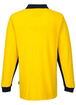 Long Sleeve Cotton Pique Polo (PW-MD619)