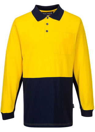 Long Sleeve Cotton Pique Polo (PW-MD619)