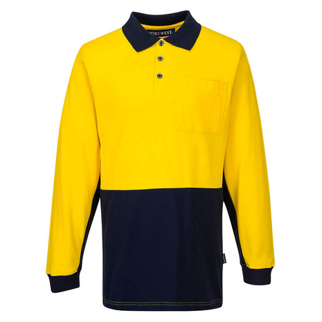 Long Sleeve Cotton Pique Polo (PW-MD619)