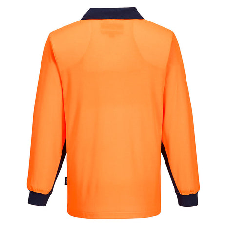 Hi-Vis Cotton Comfort Contrast Class D Polo Shirt Long Sleeve (PW-MF213)