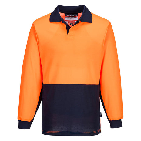 Hi-Vis Cotton Comfort Contrast Class D Polo Shirt Long Sleeve (PW-MF213)