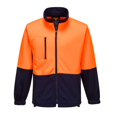 Hi-Vis Water Repellent Contrast Zipped Class D Brush Fleece (PW-MH315)